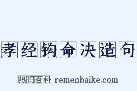 孝经钩命决造句是什么意思的图片